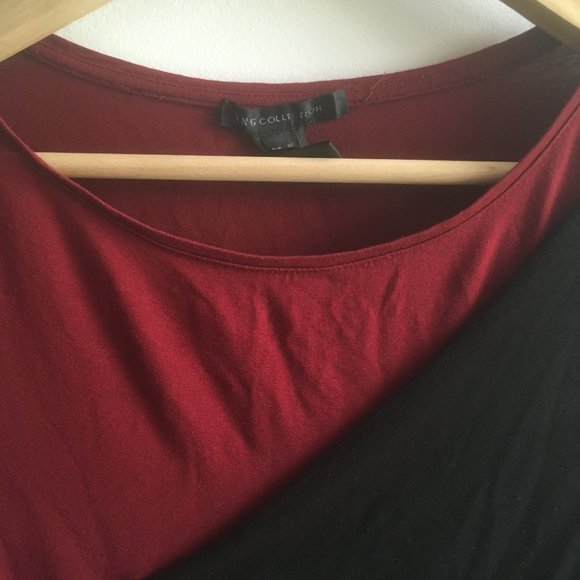 💥 2 FOR 20 💥  Mango red black grey colorblock bodycon dress - Picture 2 of 4